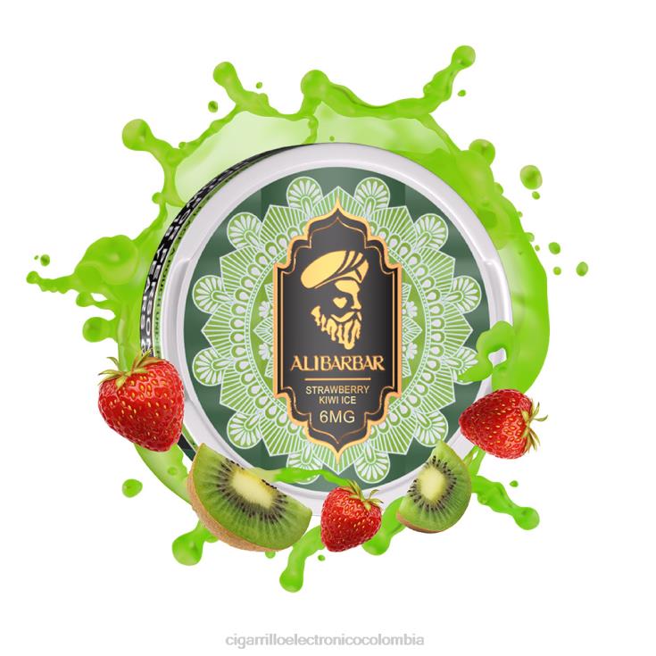 hielo de fresa y kiwi - cigarrillo electrónico vape 6PB4X54 ALIBARBAR bolsa de nicotina