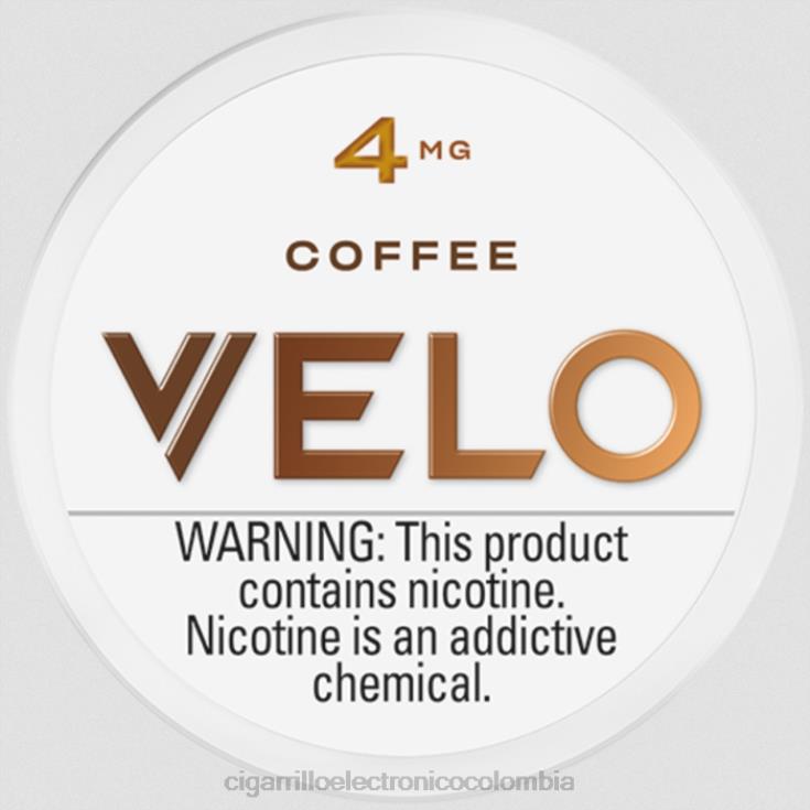café - cigarrillo electrónico recargable 6PB4X43 VELO bolsa de nicotina 4 mg