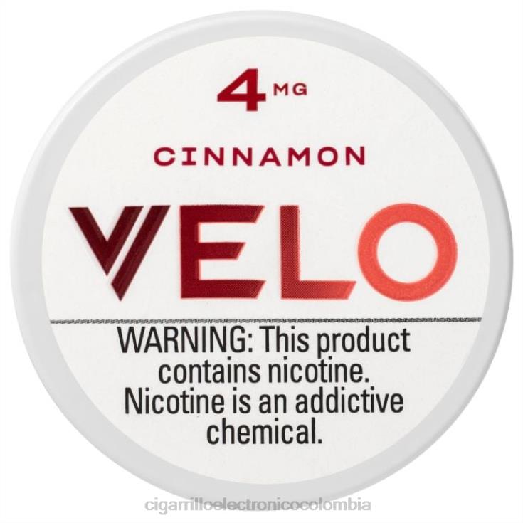 canela - cigarrillo electrónico sin nicotina 6PB4X42 VELO bolsa de nicotina 4 mg