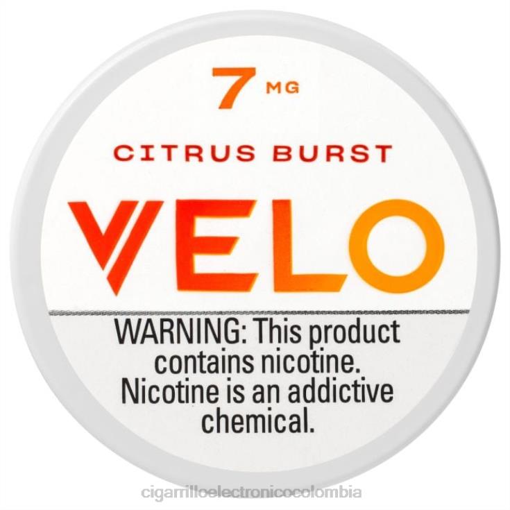 explosión de cítricos - cigarrillo electrónico vape 6PB4X44 VELO bolsa de nicotina 7 mg