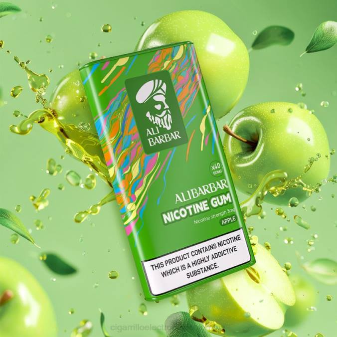 Vapeo Al Por Mayor - Alibarbar chicle de nicotina manzana 2TF480