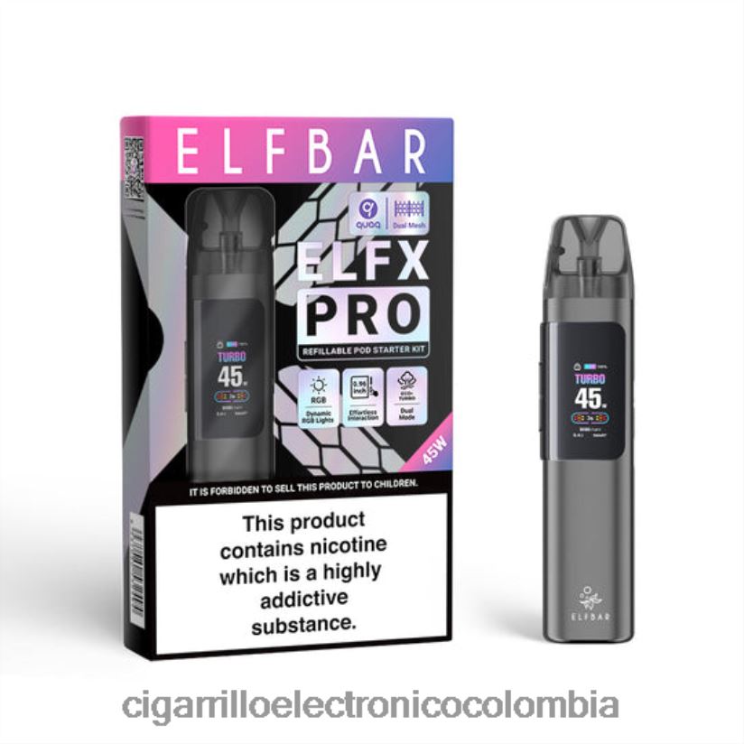 gris ELFBAR ELFX Pro ABRIR APOL DE POD N2000N3