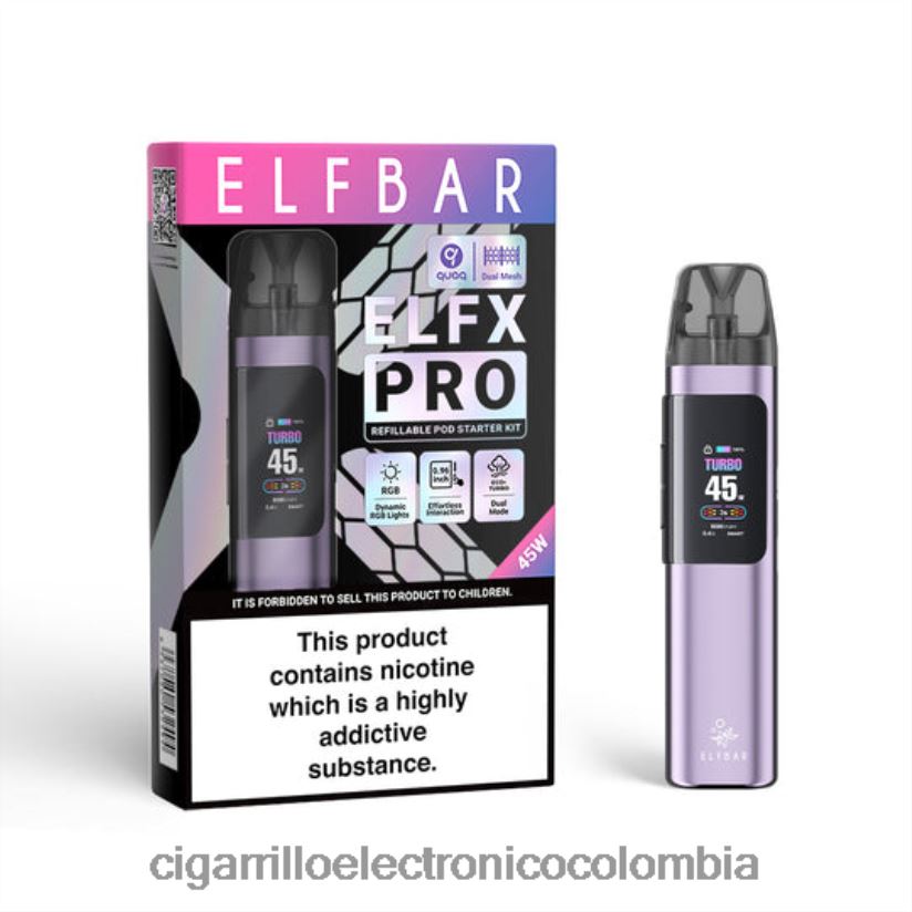 púrpura ELFBAR ELFX Pro ABRIR APOL DE POD N2000N2