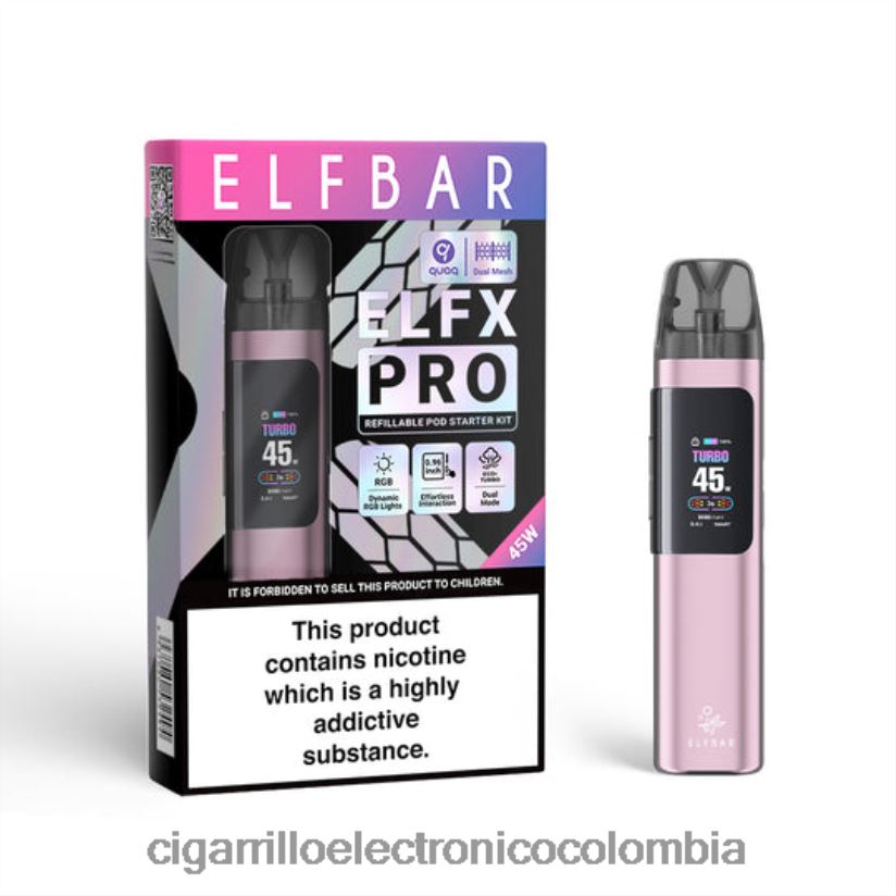 rosa ELFBAR ELFX Pro ABRIR APOL DE POD N2000N4