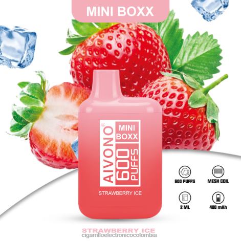 Cigarrillo Electrónico Vape - Aivono AIM MINI BOXX 600 hielo de fresa 4T020236