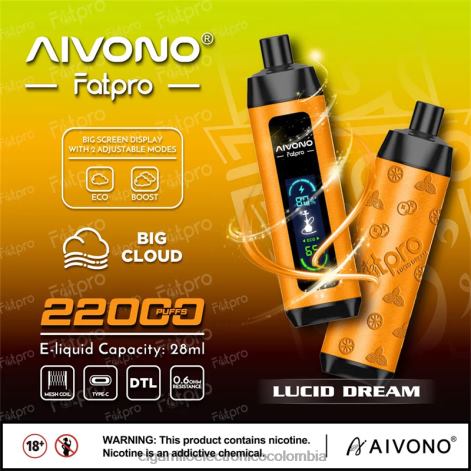 Cigarrillo Electronico Cali Colombia - Aivono Fatpro 22000 sueño lúcido 4T0207