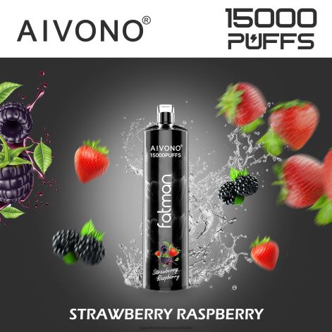 Cigarrillo Electrónico Vape - Aivono FATMAN 15000 frambuesa fresa 4T02015