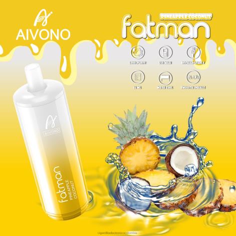 Cigarrillo Electrónico Desechable - Aivono FATMAN 6800 coco piña 4T02029