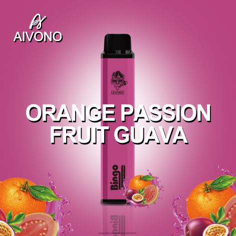 Cigarrillo Electrónico Vape - Aivono AIM BINGO 4000 guayaba naranja y maracuyá 4T020132