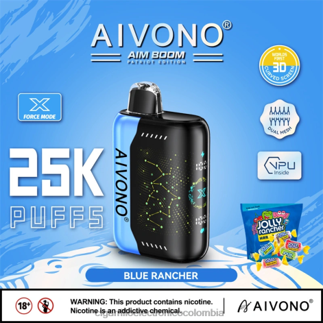 Cigarrillo Electrónico Colombia Precio - Aivono AIM BOOM 25000 ranchero azul 4T020344