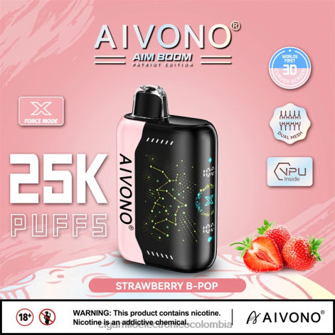 Cigarrillo Electrónico Precio - Aivono AIM BOOM 25000 pop b de fresa 4T020352
