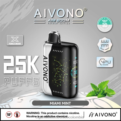 Tienda De Vapeo Al Por Mayor - Aivono AIM BOOM 25000 menta de miami 4T020349