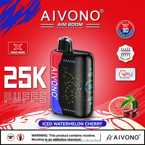 Vapeo Al Por Mayor - Aivono AIM BOOM 25000 cereza de sandía helada 4T020347