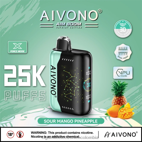 Vaporizador Desechable Precio - Aivono AIM BOOM 25000 piña de mango agrio 4T020351