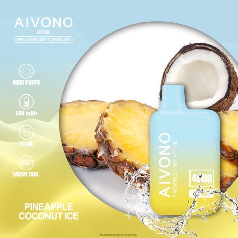 Cigarrillo Electrónico Precio - Aivono AIM BOXX 4000 hielo de piña y coco 4T020222