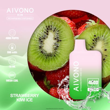 Cigarrillo Electronico Venta Mayoreo - Aivono AIM BOXX 4000 hielo de fresa y kiwi 4T020229