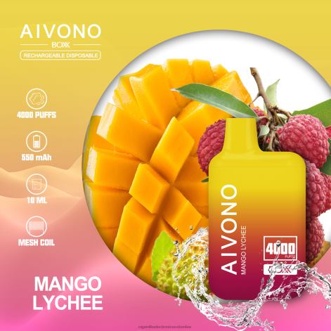 Cigarrillo Electronico Venta Mayoreo - Aivono AIM BOXX 4000 lichi de mango 4T020216