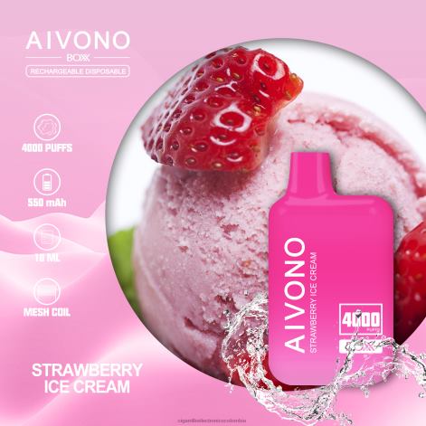 Vaporizador Desechable Precio - Aivono AIM BOXX 4000 helado de fresa 4T020221