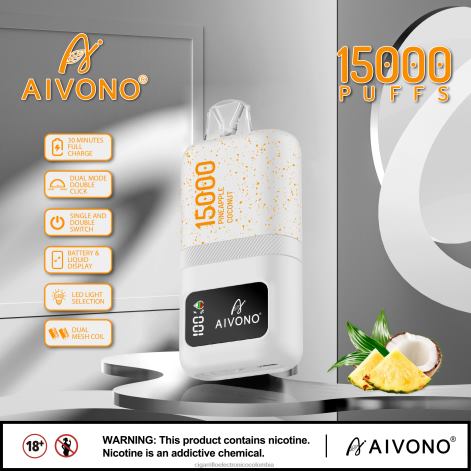 Cigarrillo Electronico Cali Colombia - Aivono AIM magic 15000 coco piña 4T02072