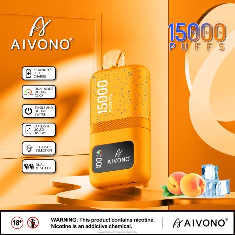 Cigarrillo Electronico Cali Colombia - Aivono AIM magic 15000 hielo de durazno 4T02059