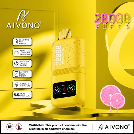 Cigarrillo Electrónico Colombia - Aivono AIM magic 20000 hielo de limon rosa 4T02083