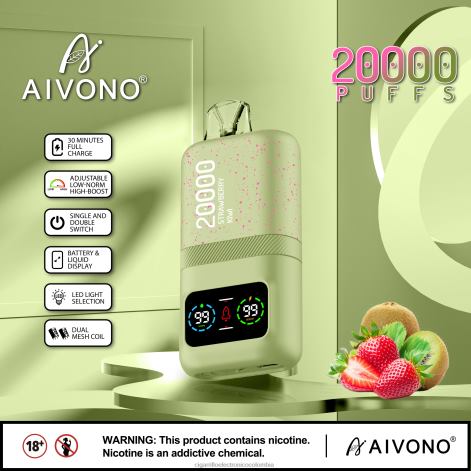 Cigarrillo Electrónico Desechable - Aivono AIM magic 20000 kiwi fresa 4T02081
