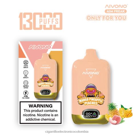 Cigarrillo Electrónico Desechable - Aivono AIM FREAK 13000 duraznos mango piña 4T020250
