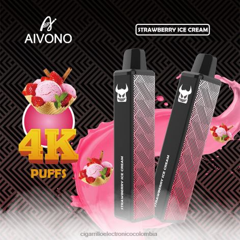 Cigarrillo Electrónico Desechable - Aivono AIM FREAK 4000 helado de fresa 4T020263