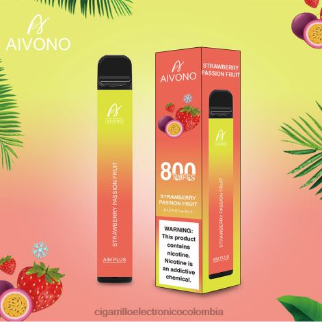 Vaporizador Desechable Precio - Aivono AIM PLUS 800 fruta de la pasión fresa 4T020195