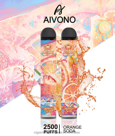 Cigarrillo Electrónico Vape - Aivono AIM SNAKE 2500 refresco de naranja 4T020314