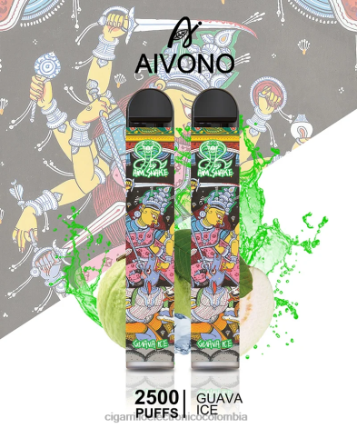 Cigarrillo Electronico Venta Mayoreo - Aivono AIM SNAKE 2500 hielo de guayaba 4T020307