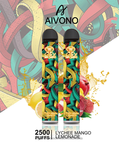 Vapeo Al Por Mayor - Aivono AIM SNAKE 2500 limonada de lichi y mango 4T020308