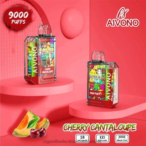 Cigarrillo Electrónico Colombia - Aivono AIM XXL 9000 pegatina boca transparente melón cereza 4T02057