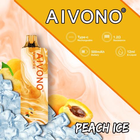 Productos De Vapeo Al Por Mayor - Aivono AIM GUN 7000 hielo de durazno 4T020103