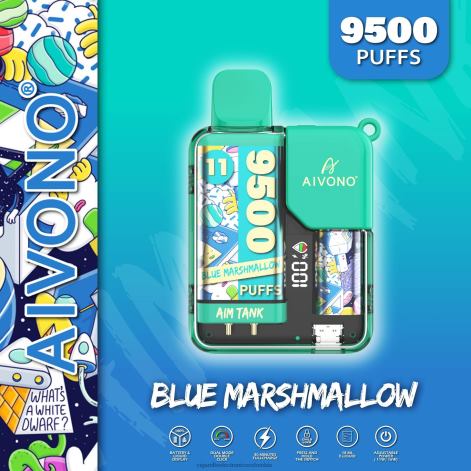Cigarrillo Electrónico Desechable - Aivono AIM TANK 9500 malvavisco azul 4T02042
