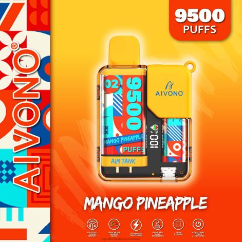 Cigarrillo Electronico Venta Mayoreo - Aivono AIM TANK 9500 mango piña 4T02034
