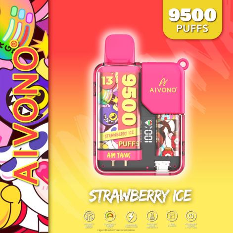 Productos De Vapeo Al Por Mayor - Aivono AIM TANK 9500 hielo de fresa 4T02038