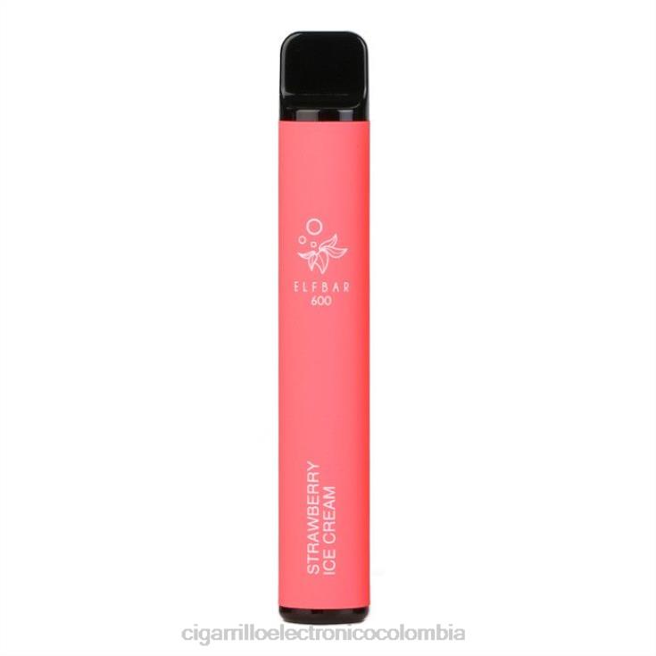 helado de fresa - cigarrillo electrónico vape 6PB4X104 ELFBAR 600
