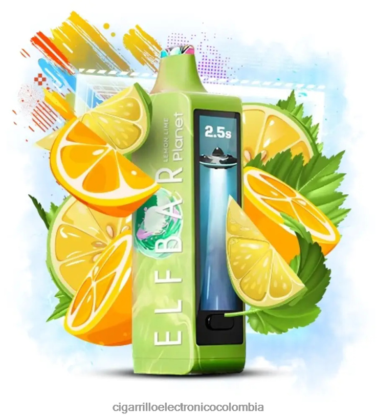 Cigarrillo Electrónico Desechable - lima limon Elf Bar Planet 25000 XRLZ6816