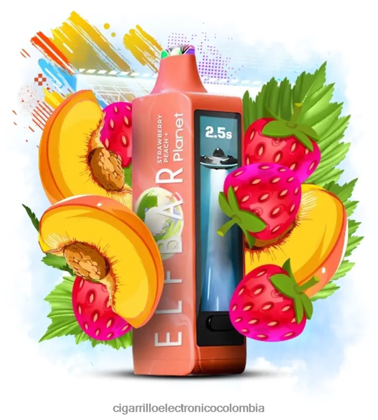 Cigarrillo Electrónico Vape - durazno fresa Elf Bar Planet 25000 XRLZ6828