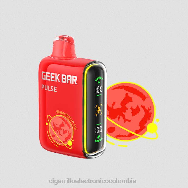 hielo de sandia - cigarrillo electrónico desechable 6PB4X80 GEEK BAR Pulse edición planeta 7500 inhalaciones/15000 inhalaciones