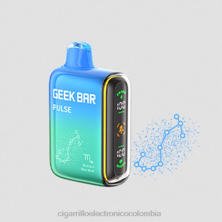 menta azul - cigarrillo electrónico recargable 6PB4X73 GEEK BAR Pulse edición zodiac 7500 inhalaciones/15000 inhalaciones