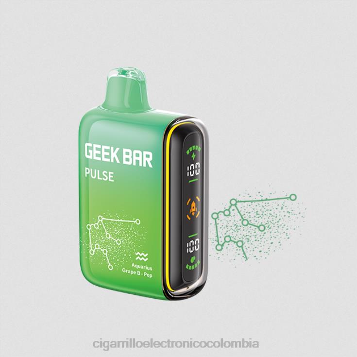 pop de golpe de uva - cigarrillo electrónico precio 6PB4X71 GEEK BAR Pulse edición zodiac 7500 inhalaciones/15000 inhalaciones