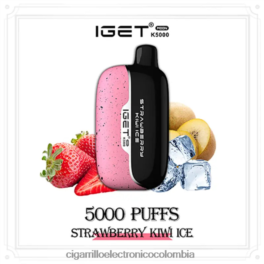 Cigarrillo Electrónico Desechable - IGET Moon k5000 hielo de fresa y kiwi 6484JL18