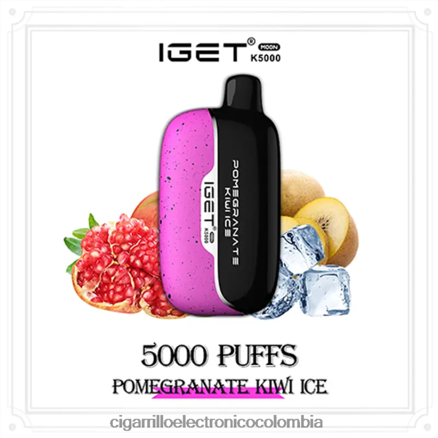 Cigarrillo Electrónico Iqos - IGET Moon k5000 hielo de granada y kiwi 6484JL17