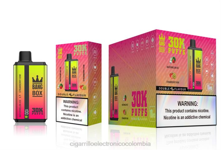 Cigarrillo Electrónico Colombia - Bang Box 30000 inhalaciones de dos sabores. helado de sandía y kiwi fresa DRX062