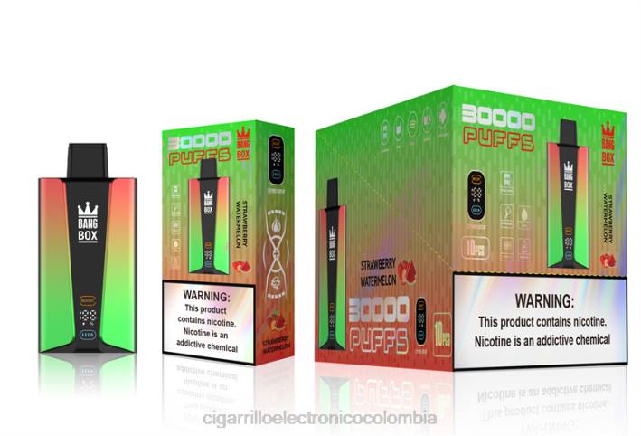 Cigarrillo Electrónico Colombia - Bang Box Pantalla inteligente de 30000 inhalaciones sandia fresa DRX075