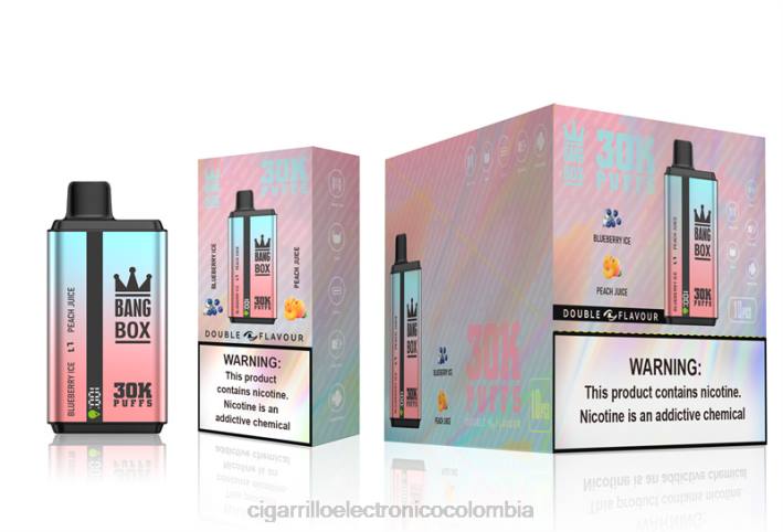 Cigarrillo Electrónico Colombia Precio - Bang Box 30000 inhalaciones de dos sabores. hielo de arándanos y jugo de durazno DRX063