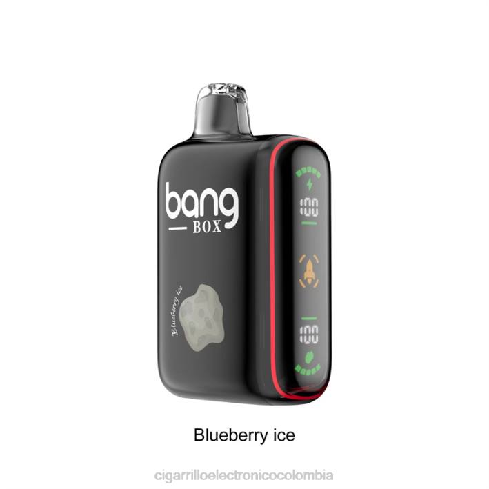 Cigarrillo Electrónico Colombia Precio - Bang Box Pantalla de potencia inteligente de 9000-18000 inhalaciones hielo de arándanos DRX032