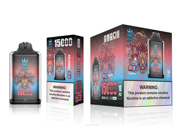 Cigarrillo Electrónico Colombia Precio - Bang Box s1-15000 bocanadas hielo de durazno DRX0102